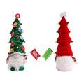 Luminous Faceless Doll Christmas Tree Hat Hair Doll Holding Flag Doll Children's Gift *1 Pair G90541