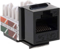 Cat5e RJ45 Punch-Down Keystone Jack Black (50) B513