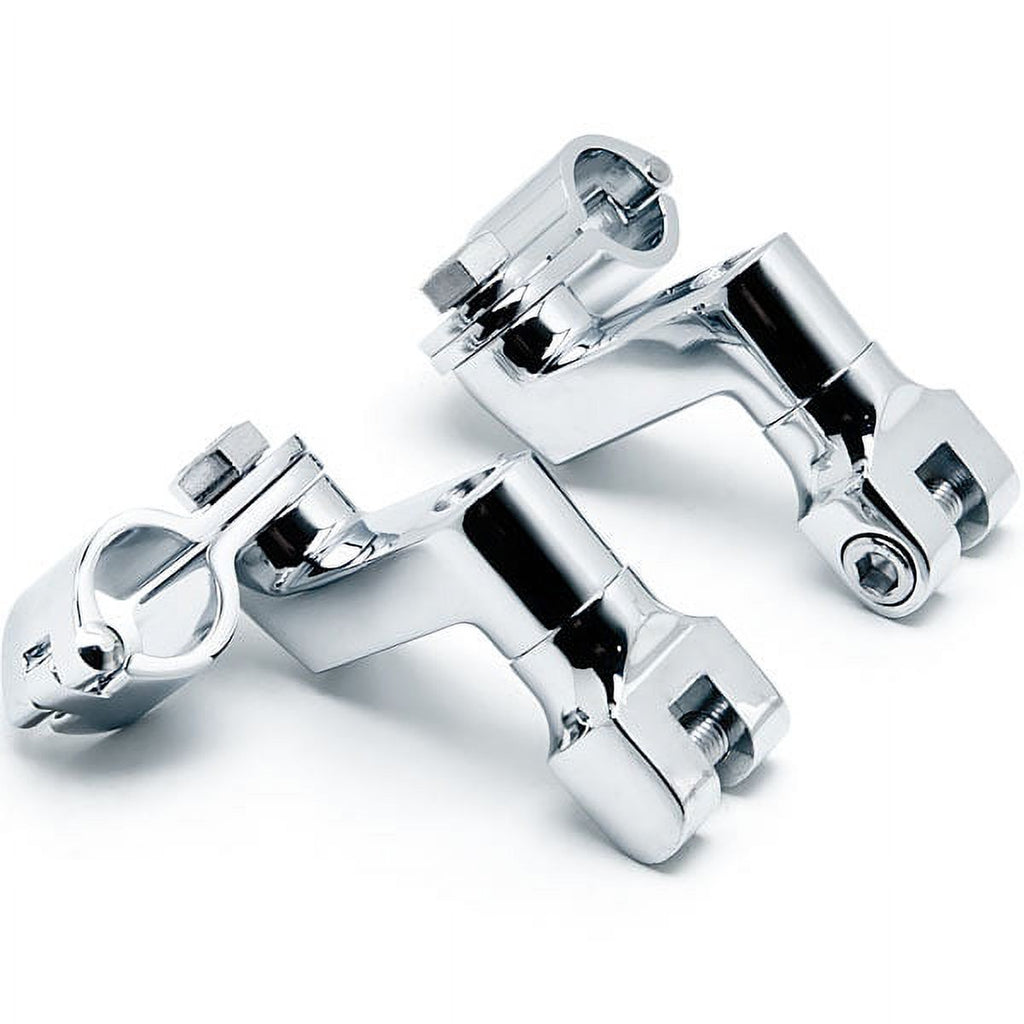 Chrome Engine Guard Foot Peg Clamps C183