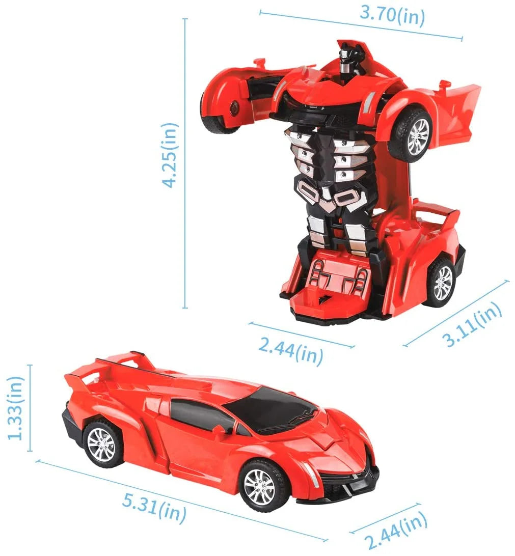 3 Pack Transforming Robot Car Toy E924722
