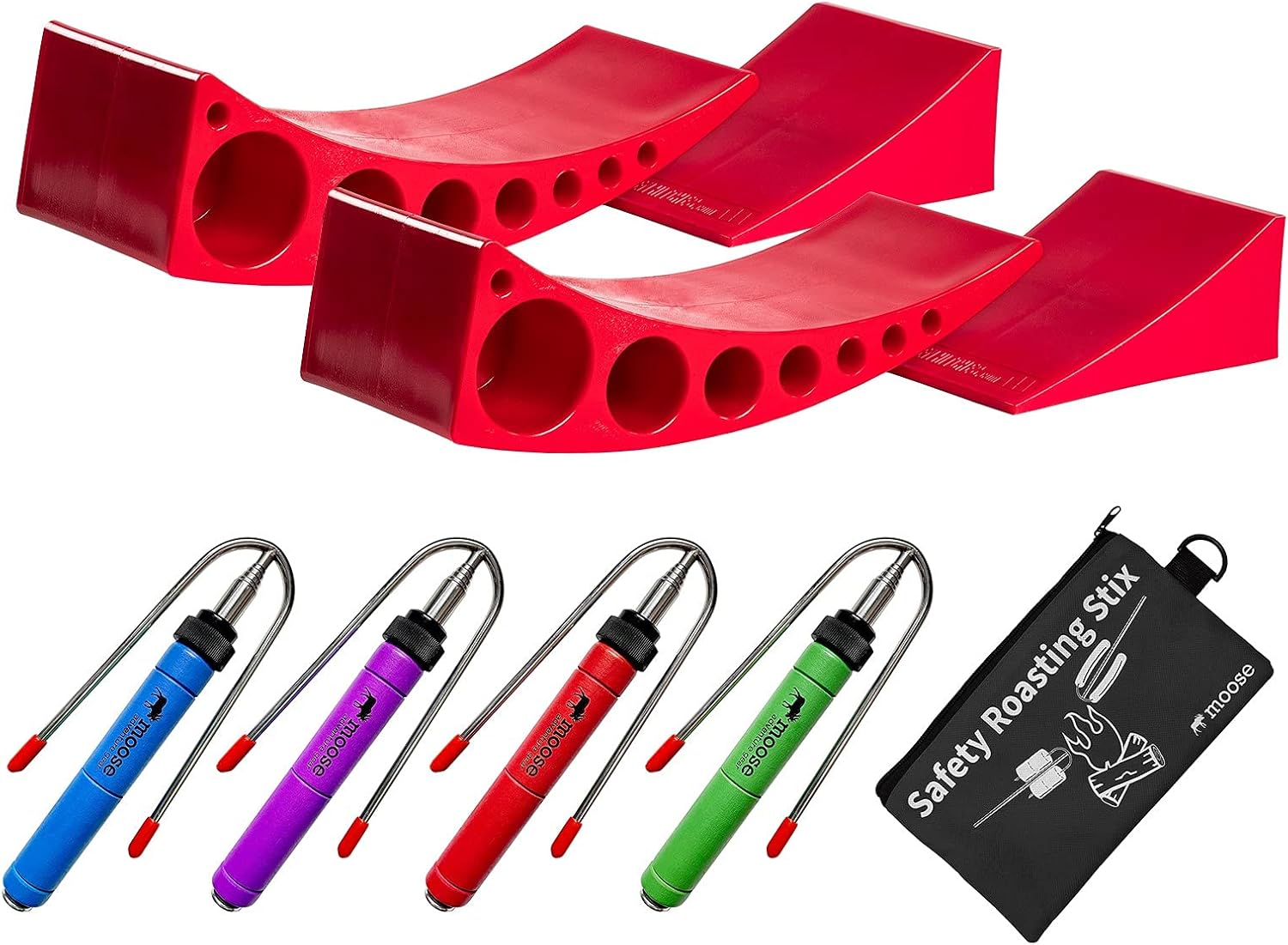 2-Pack Camper Levelers with 4 Pack of Roasting Stix Y6779