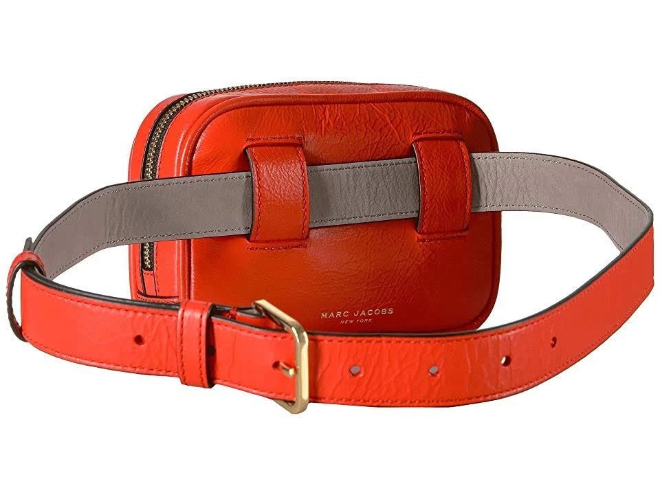 Poppy Red Genuine Leather Belt Bag C833