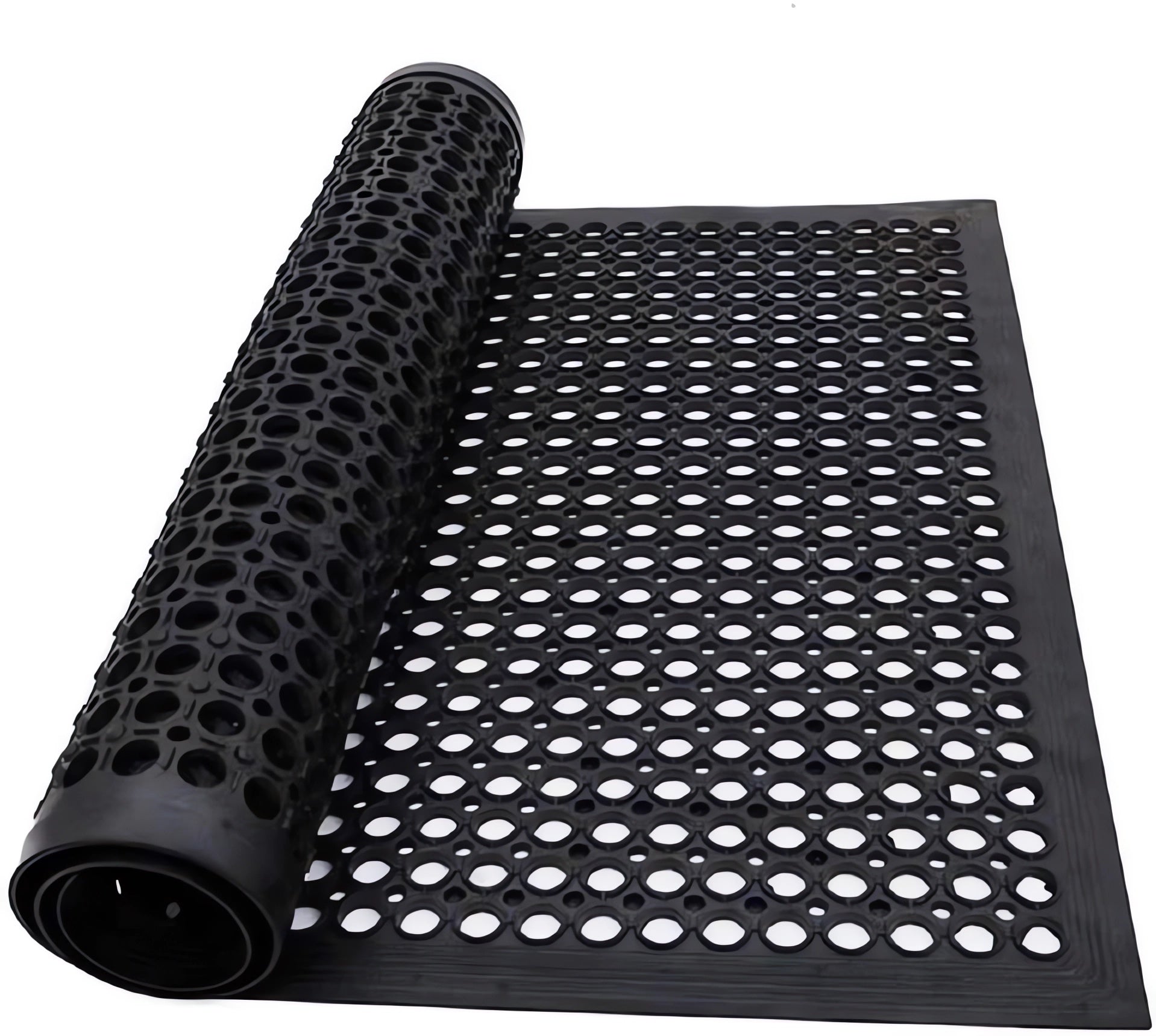 Black Non-Slip Rubber Kitchen Floor Mat H84353