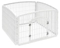 4-Panel Plastic Pet Playpen with Door S132987