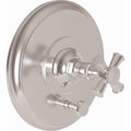 Satin Bronze Balanced Pressure Tub and Shower Diverter Plate with Cross Handle C411414
