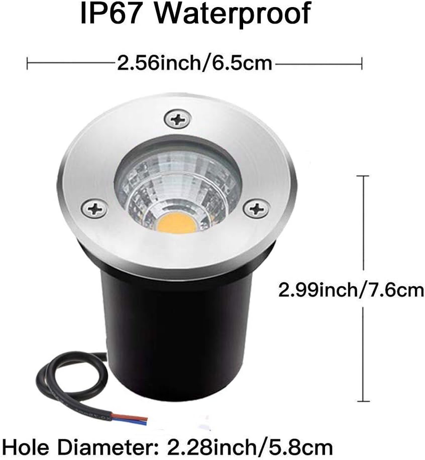 8 Pack 3W LED Warm White Low Voltage Landscape Lights V416915