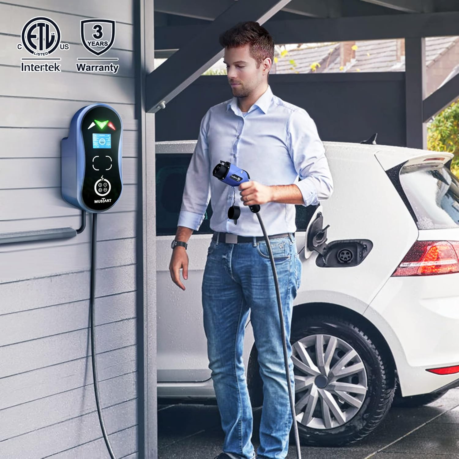 Level 2 EV Charger with 25ft Cable, NEMA 14-50P X971