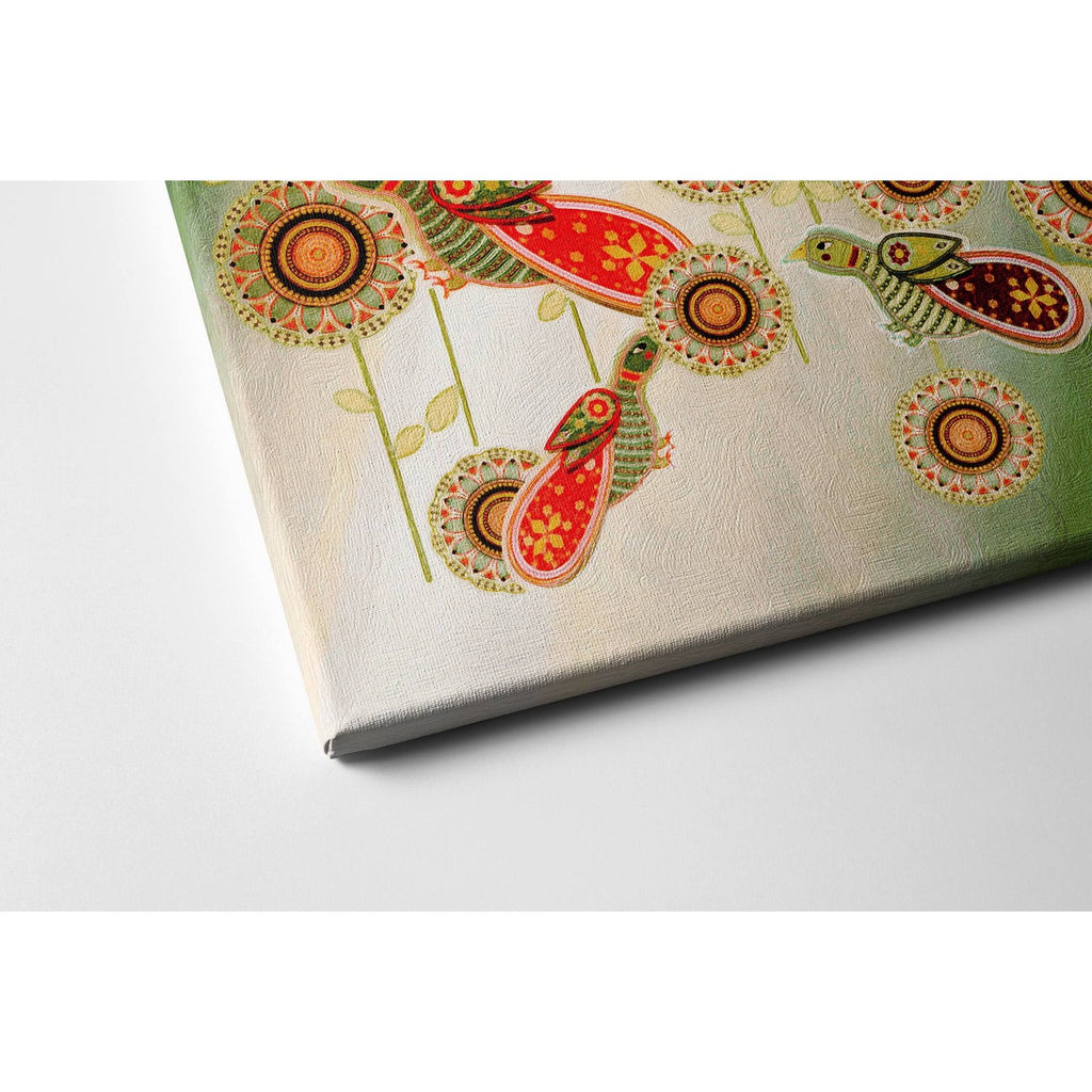 Cosmic Birds Premium Stretched Canvas in Multi-Color Z5191