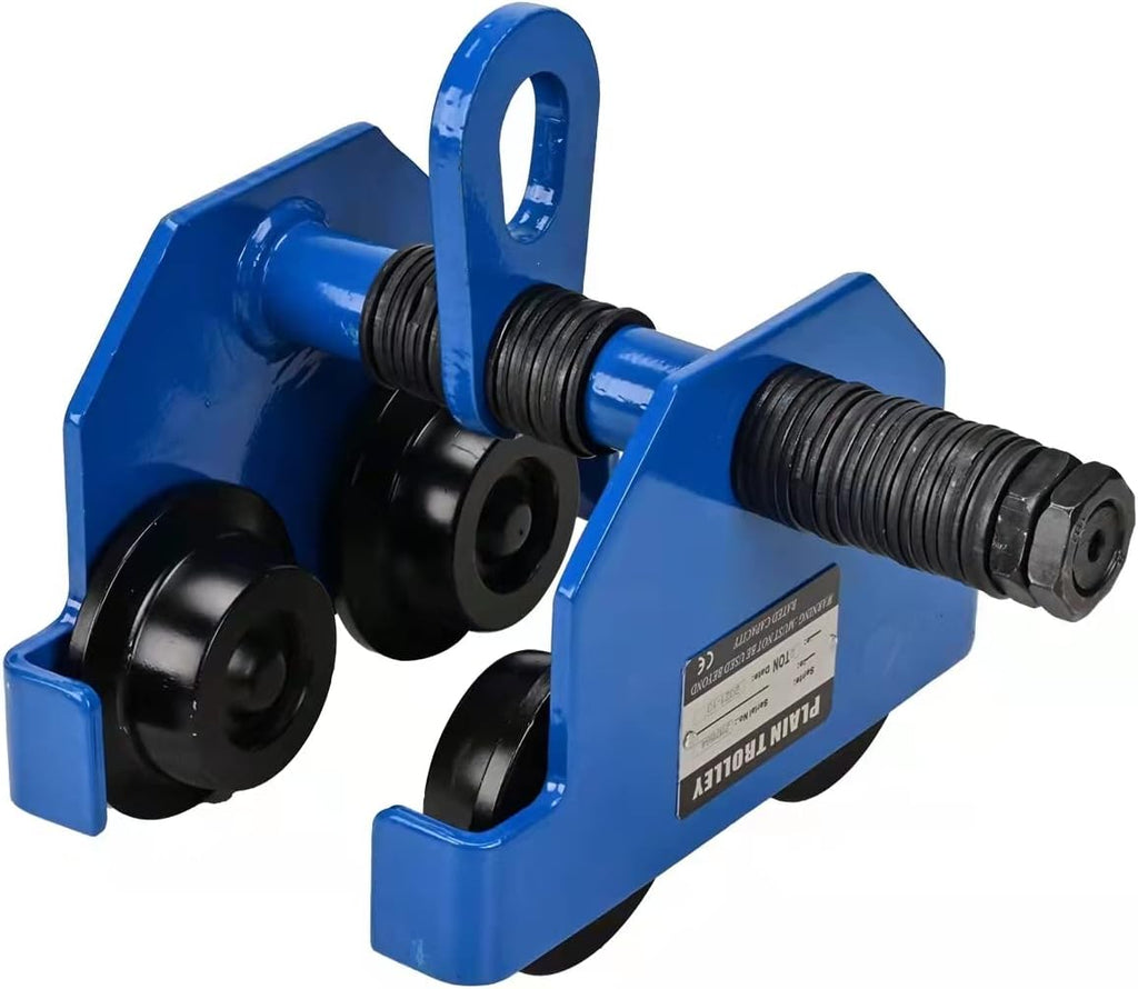Heavy Duty Push Beam Trolley, 4400LBS Capacity, 3-6.5 in Adjustable Flange I1062