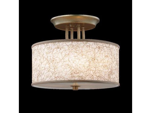 Burnished Silver 3-Light Semi-Flush V63791