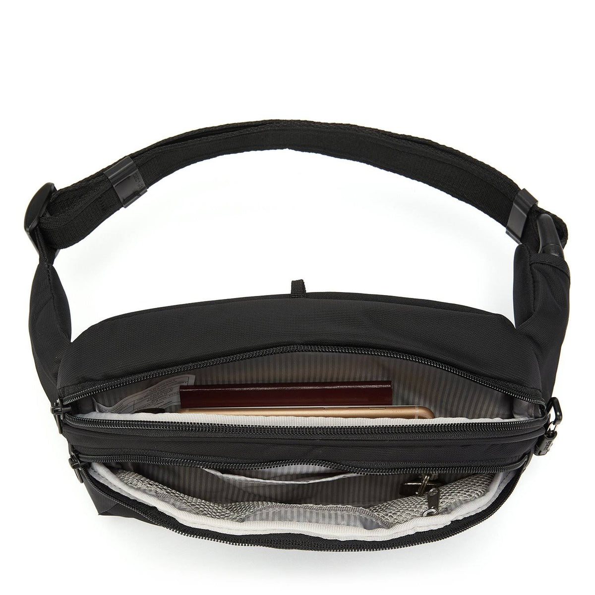 Black Anti-Theft Hip Pack W88643