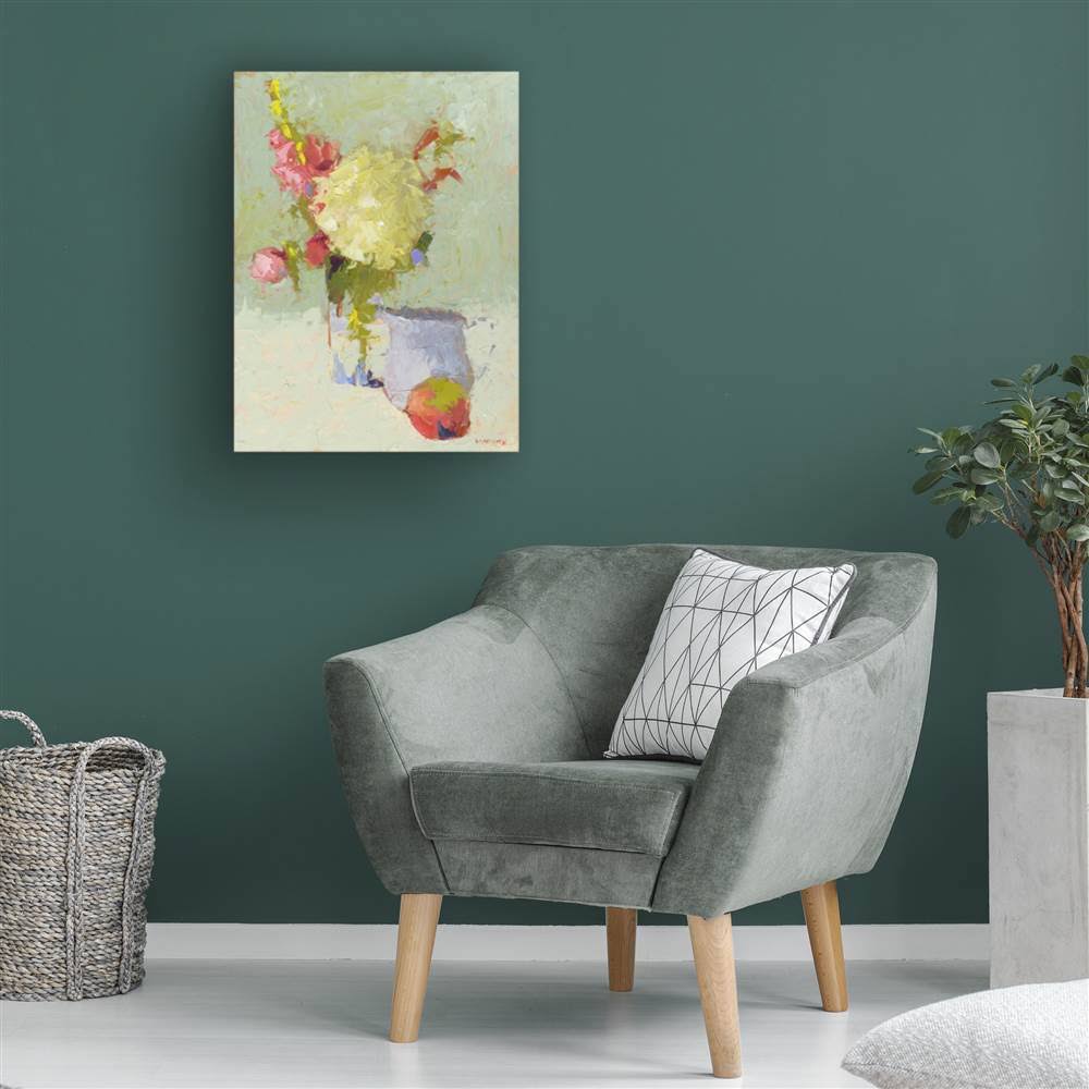 Hydrangea with Blue Art Print W632402
