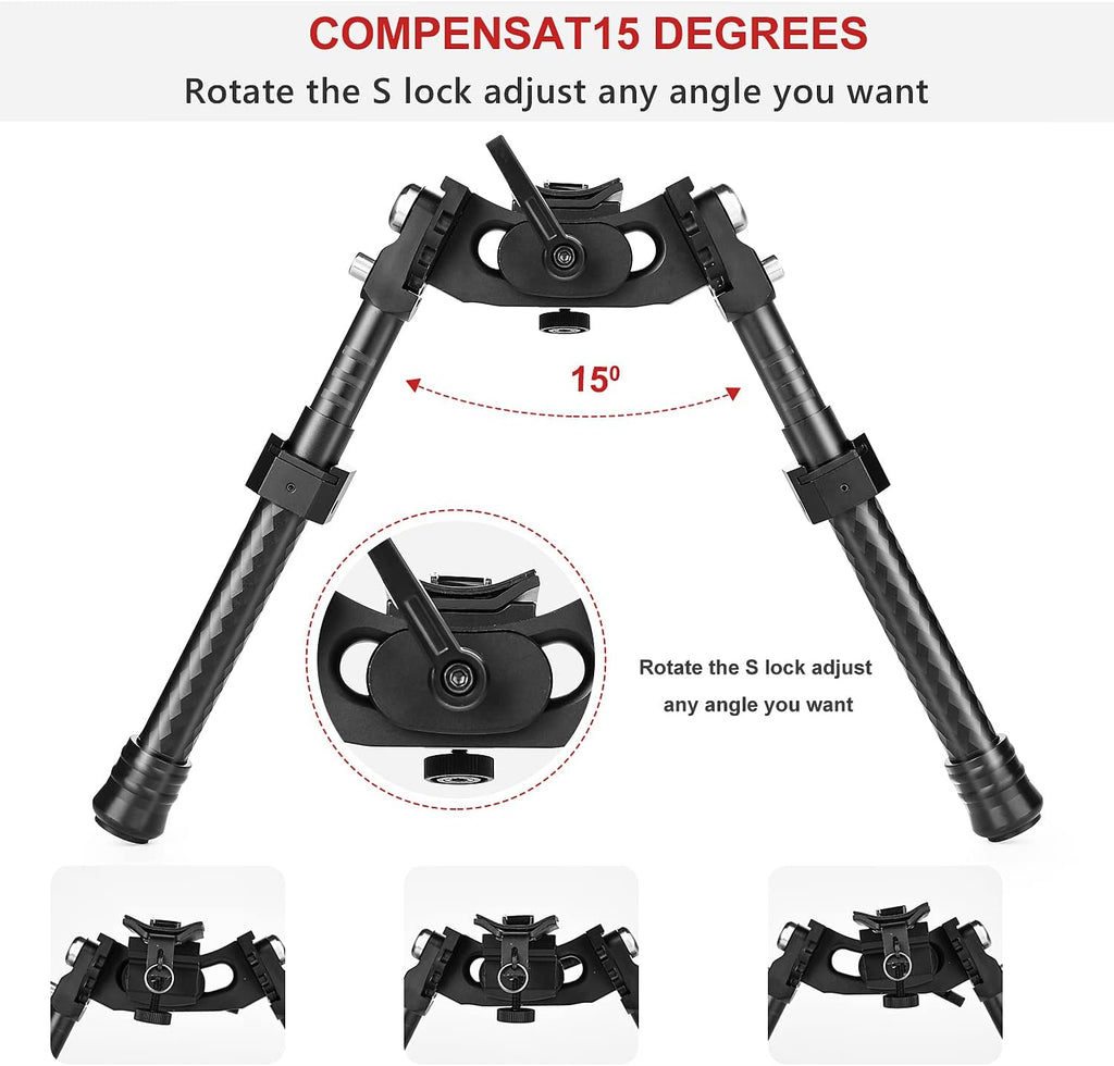 Bipod, 8-12Inches Adjustable Heavy Duty, Pack of 2 J126