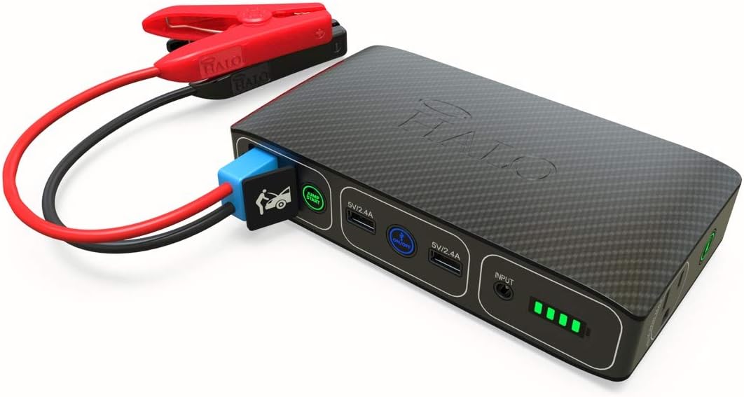 Portable Phone Laptop Charger Car Jump Starter with AC Outlet, Blue Graphite, Pack of 2 F429595