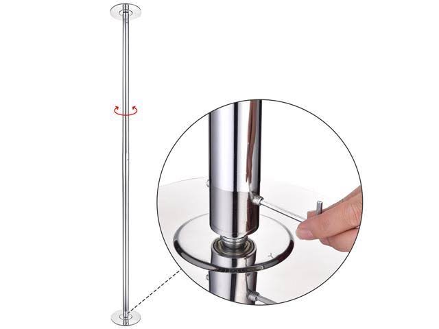 10 ft 45mm Spinning Static Dancing Pole Kit L332029