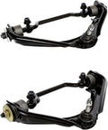 Pair of 2 Front Upper Suspension Control Arm and Ball Joint Assembly with Bushing R9068