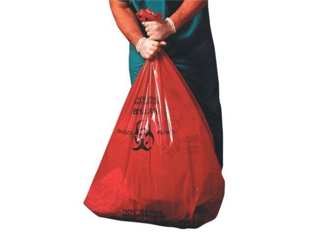 Red Biohazard Can Liners I1606