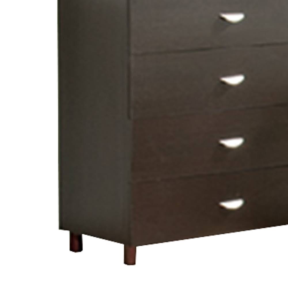 Dark Brown Finish 5 Drawer Chest Y947821