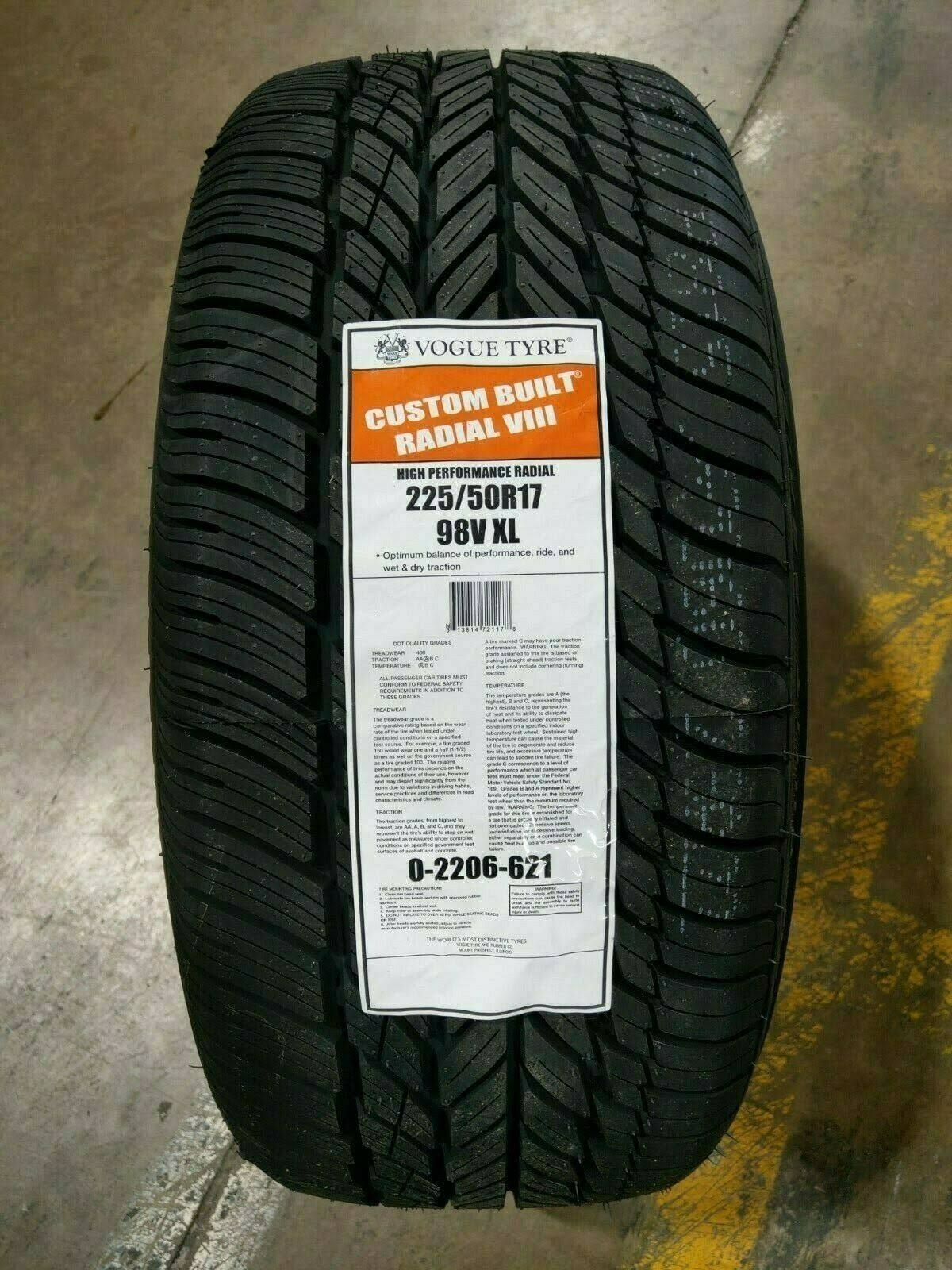 225/50R17 V Radial Tire Y781354