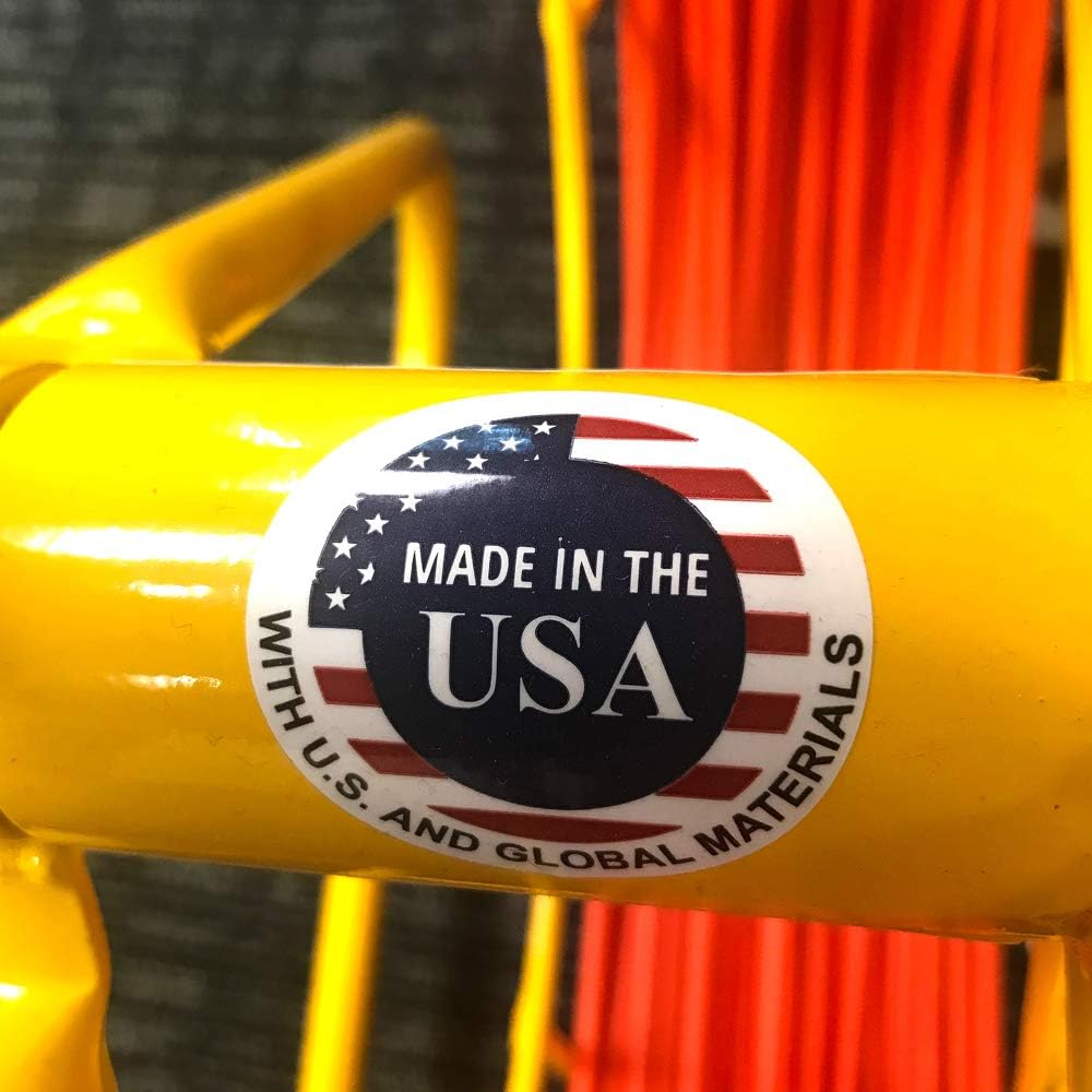 Electrical Fish Tape Duct Rodder with 500 Feet Fiberglass Rod R4923
