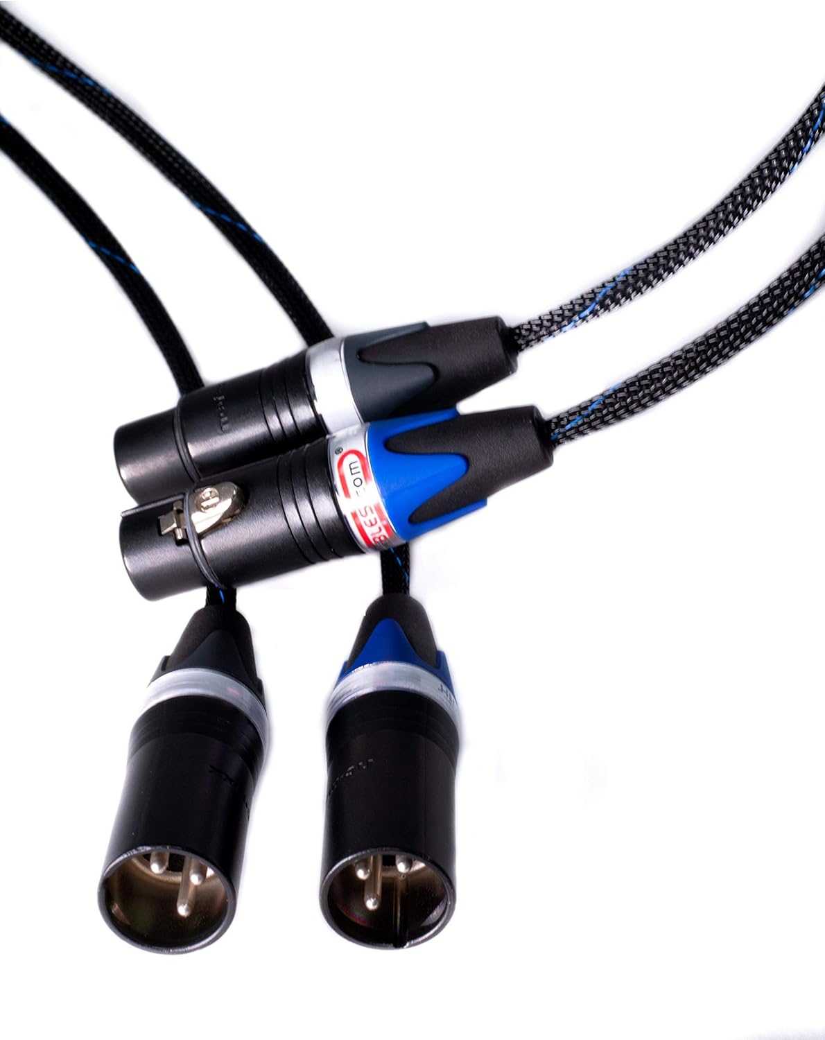 Balanced XLR Cables - Stereo Pair (2 Cables) - Silver/Copper Hybrid - 1.5 Feet U37668