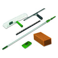 Pro Window Cleaning Kit with 8ft Pole Scrubber Squeegee Scraper Sponge G10170