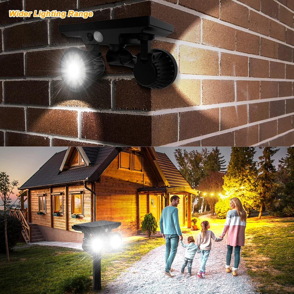 4 Pack Solar Motion Sensor Outdoor Spot Lights F321