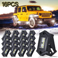 White LED Rock Lights 16PCS Waterproof P822