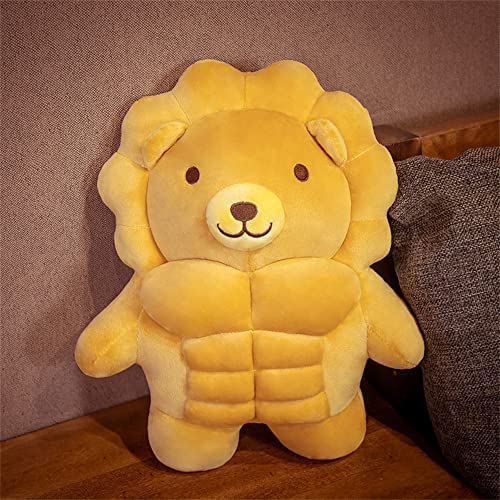 Cartoon Muscle Bear Plush Teddy Bear Large Doll, 27.5 inch D758