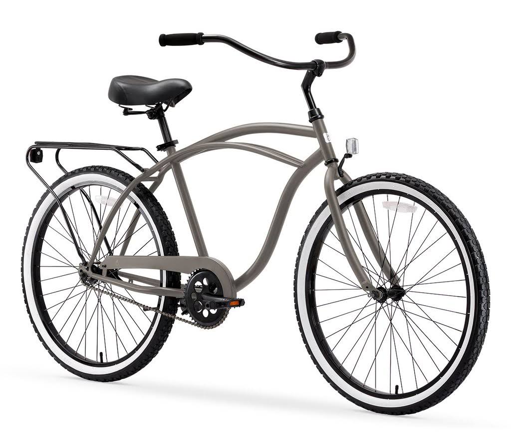 Matte Grey Single Speed Cruiser Bicycle N790