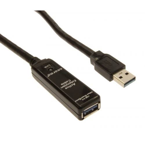 USB 3.0 Extension Cable 65ft. A-Male to A-Female with Power Amplifer AC Adapter J6714