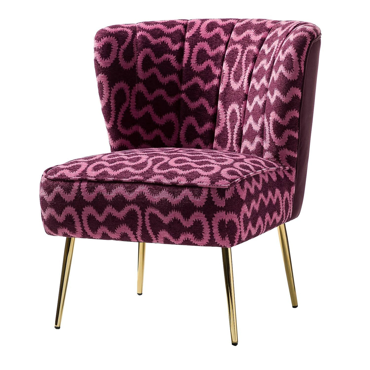 Purple Tufted Side Chair C895