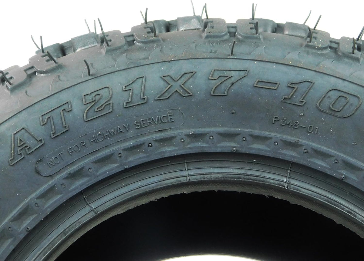 21X7-10 4 Ply ATV Tires Set of 2 Front S81031