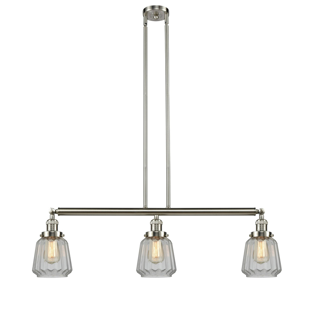 Brushed Satin Nickel 3 Light Island Light Q718051