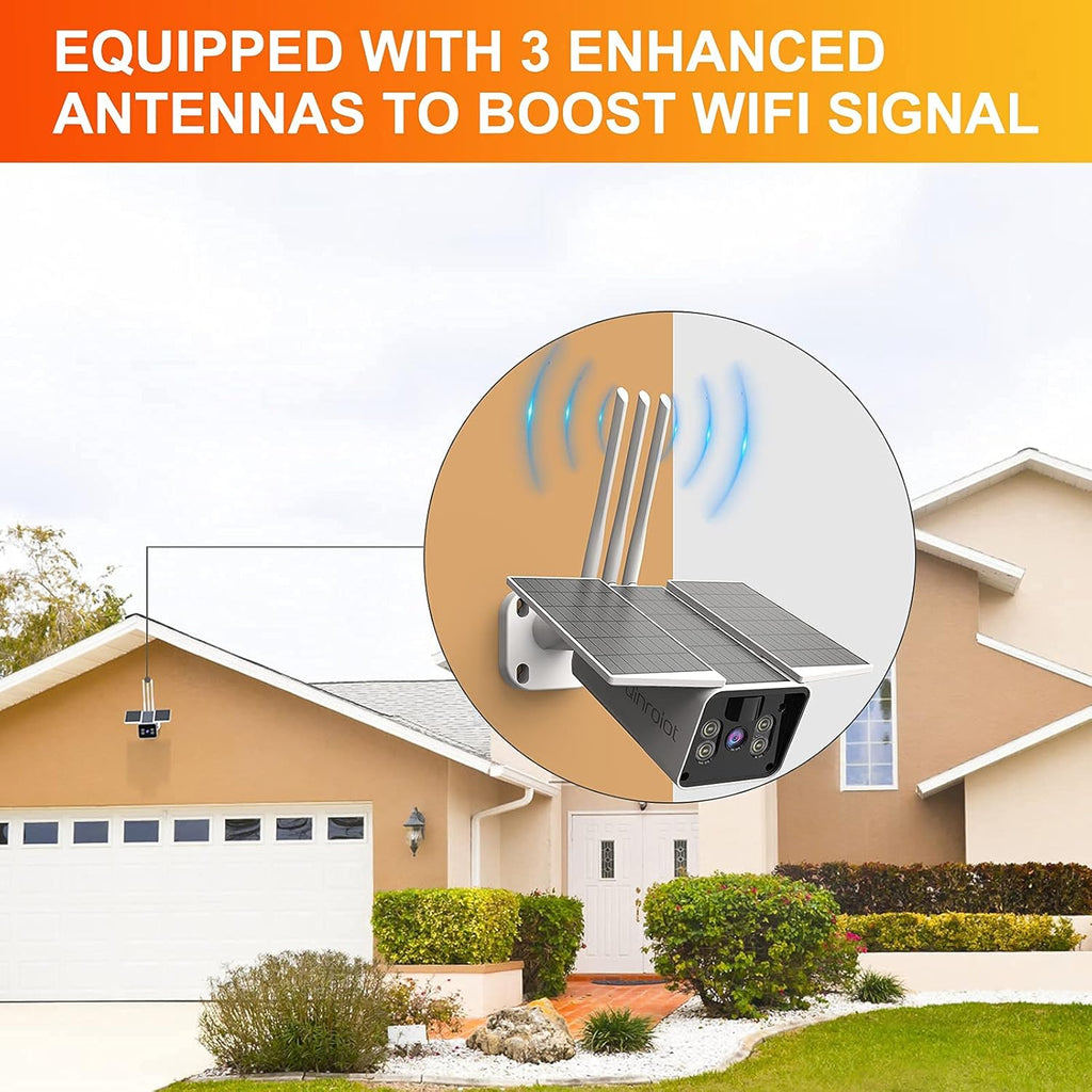 Security Cameras Wireless Outdoor 1080P WiFi with Spotlight Color Night Vision O77085