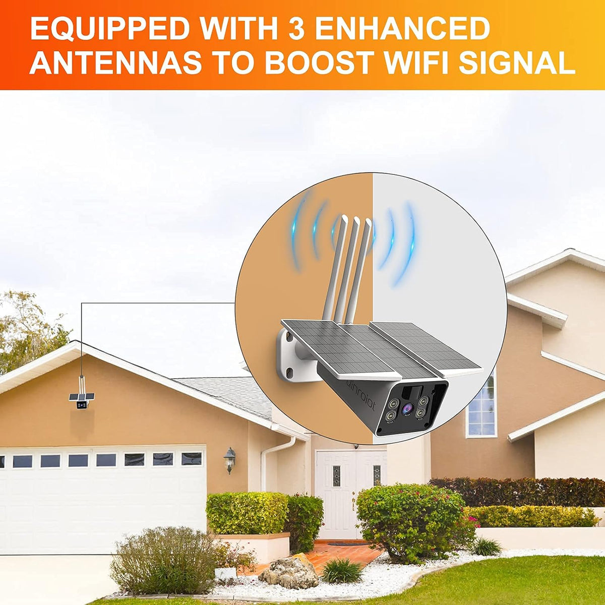 Security Cameras Wireless Outdoor 1080P WiFi with Spotlight Color Night Vision O77085