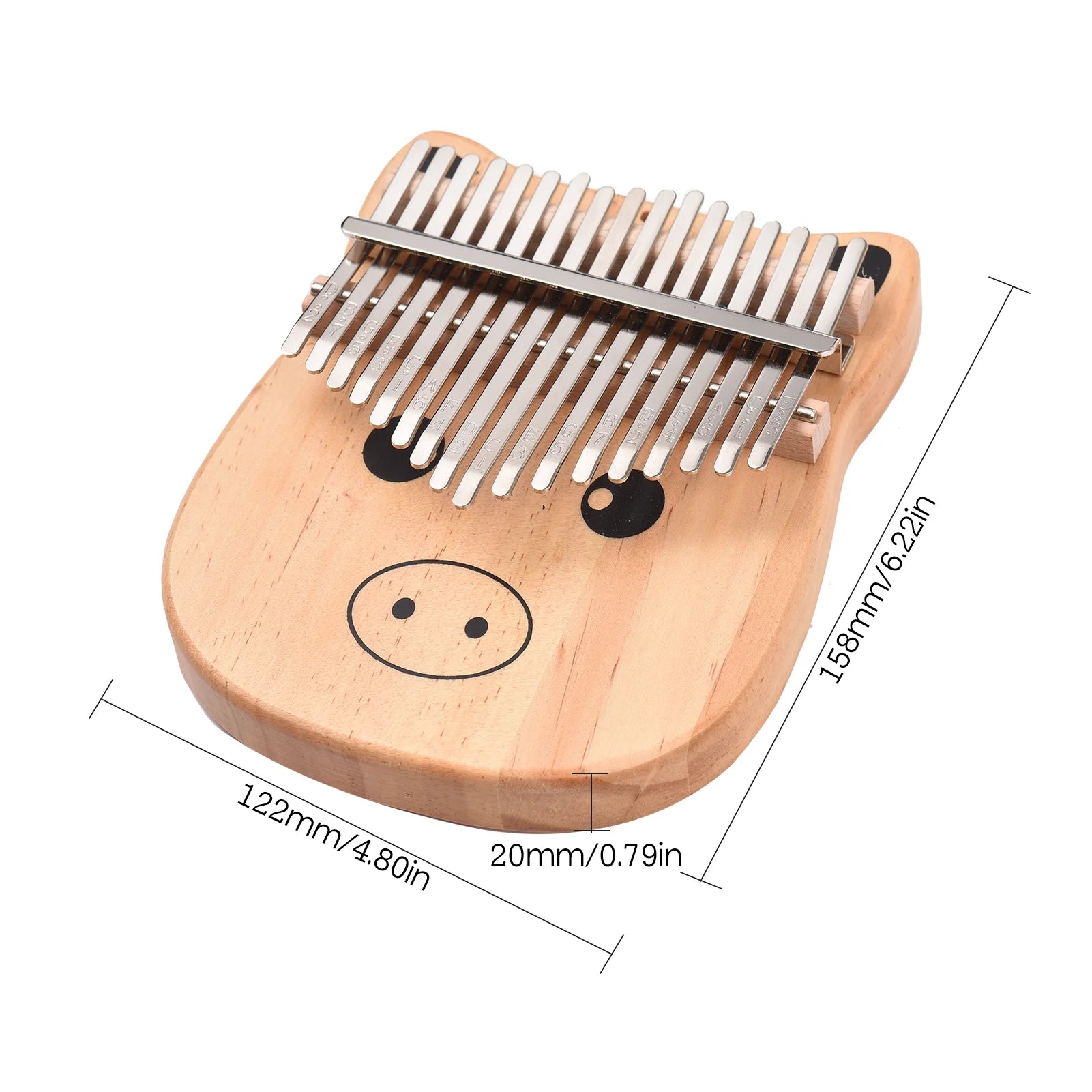 17-Key Portable Thumb Piano Y6167