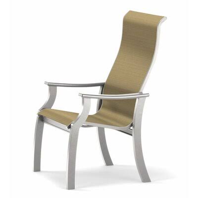 Stacking Patio Dining Armchair Textured Snow M409