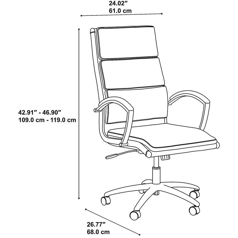 High Back Leather Executive Office Chair V8584