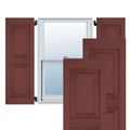 18 in. x 33 in. Exterior Real Wood Raised Panel Shutters Pair G8661