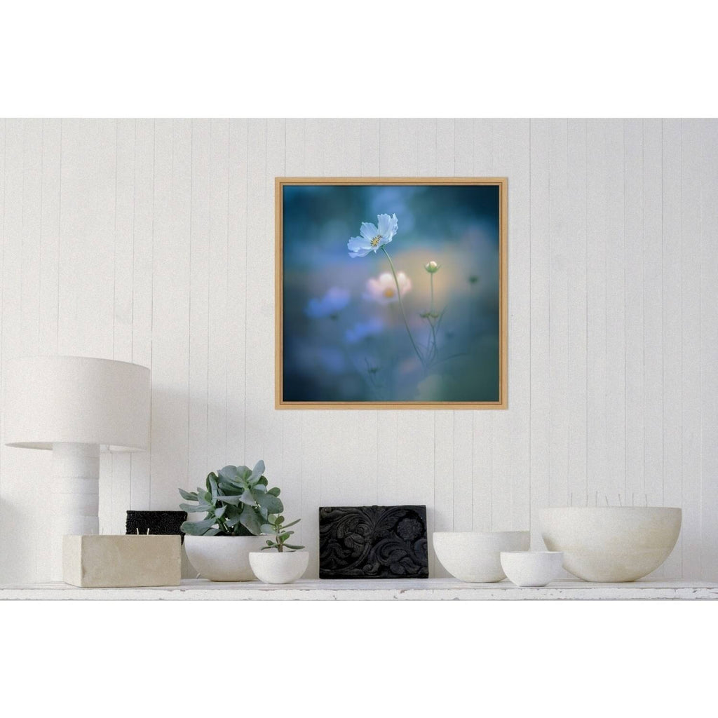Canvas Art Framed White Shadow Black W254208