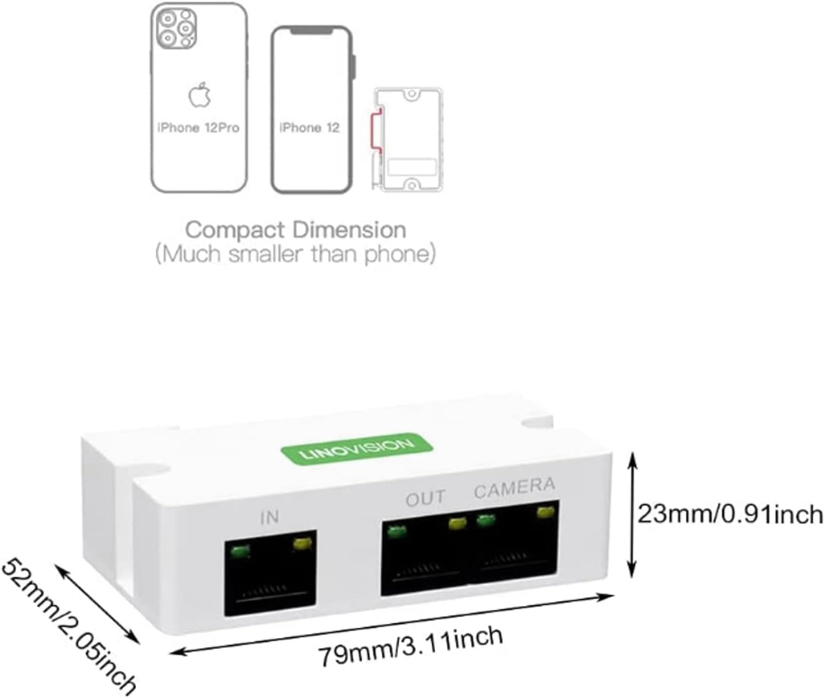 2 Port POE Extender Repeater Power Over Ethernet X1092