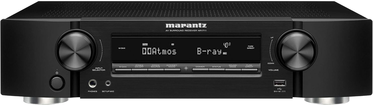 Slim 7.2 Channel AV Receiver with Wi-Fi and Bluetooth S712