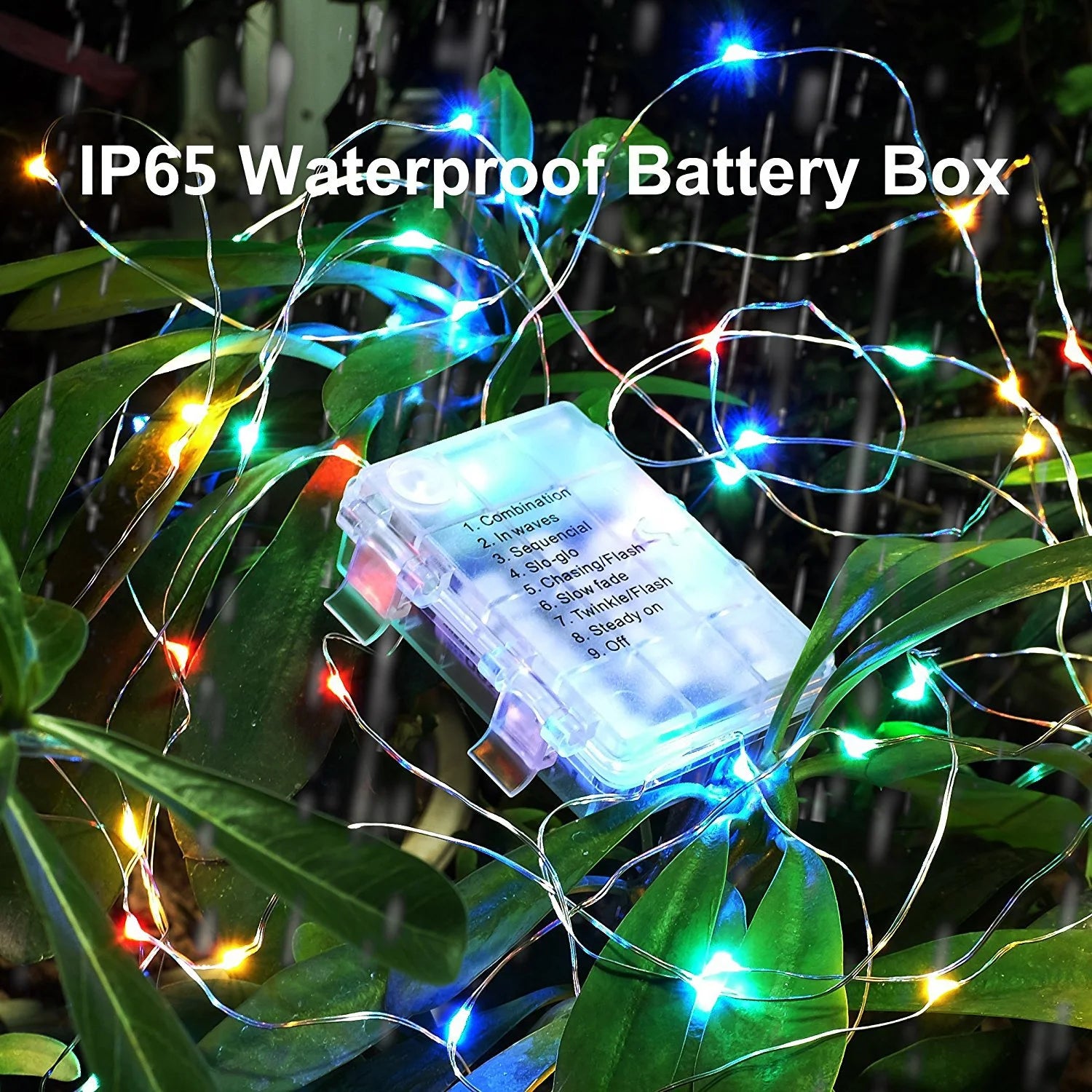 100 Led Multicolor Fairy String Lights with Remote Timer L563