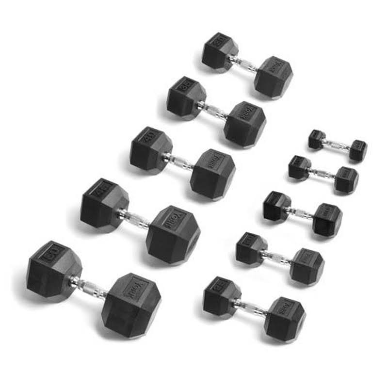 Rubber Hex Dumbbell 60 lbs S14793