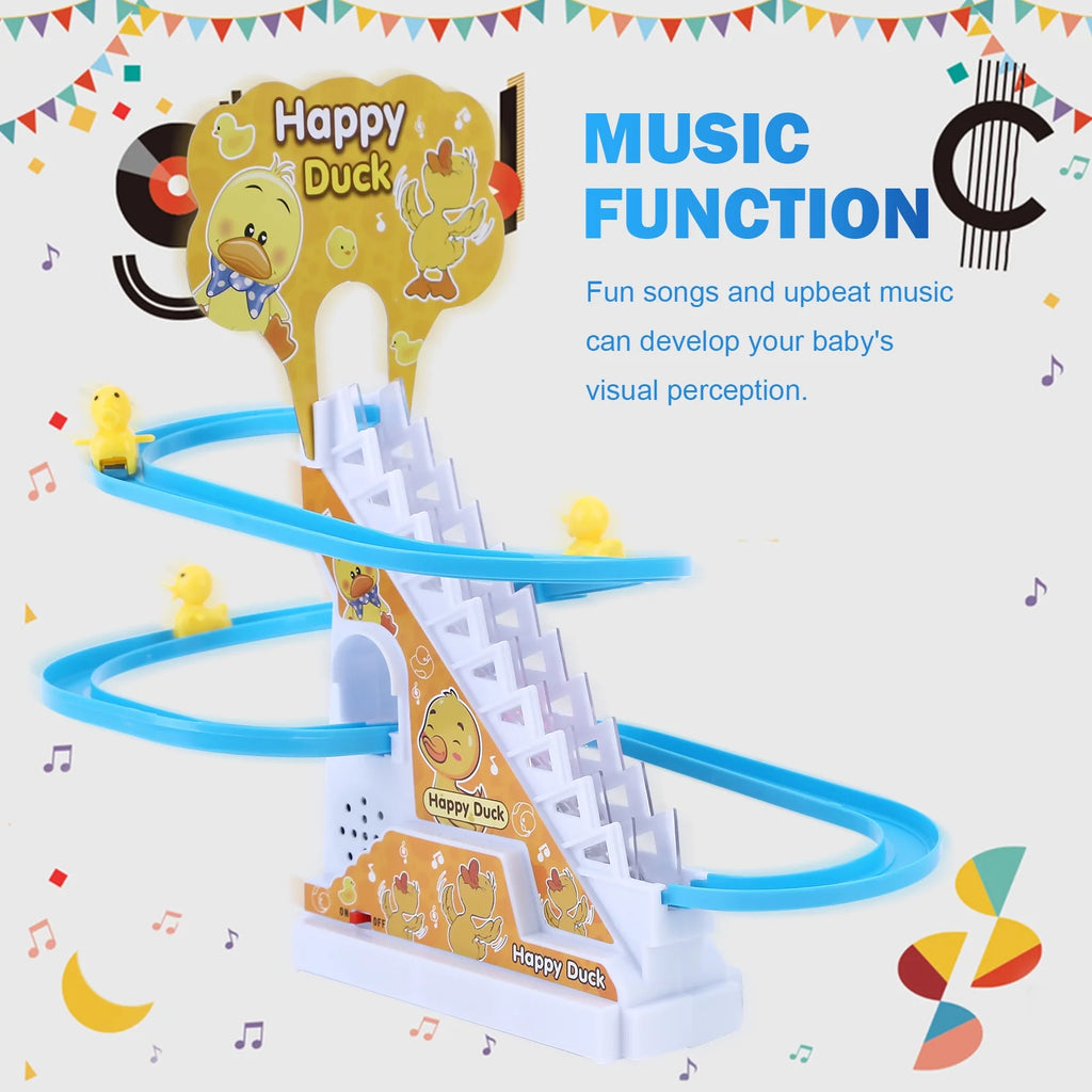 Duck Roller Coaster Toys 4 Pieces Educational Toys with Race Track M3427