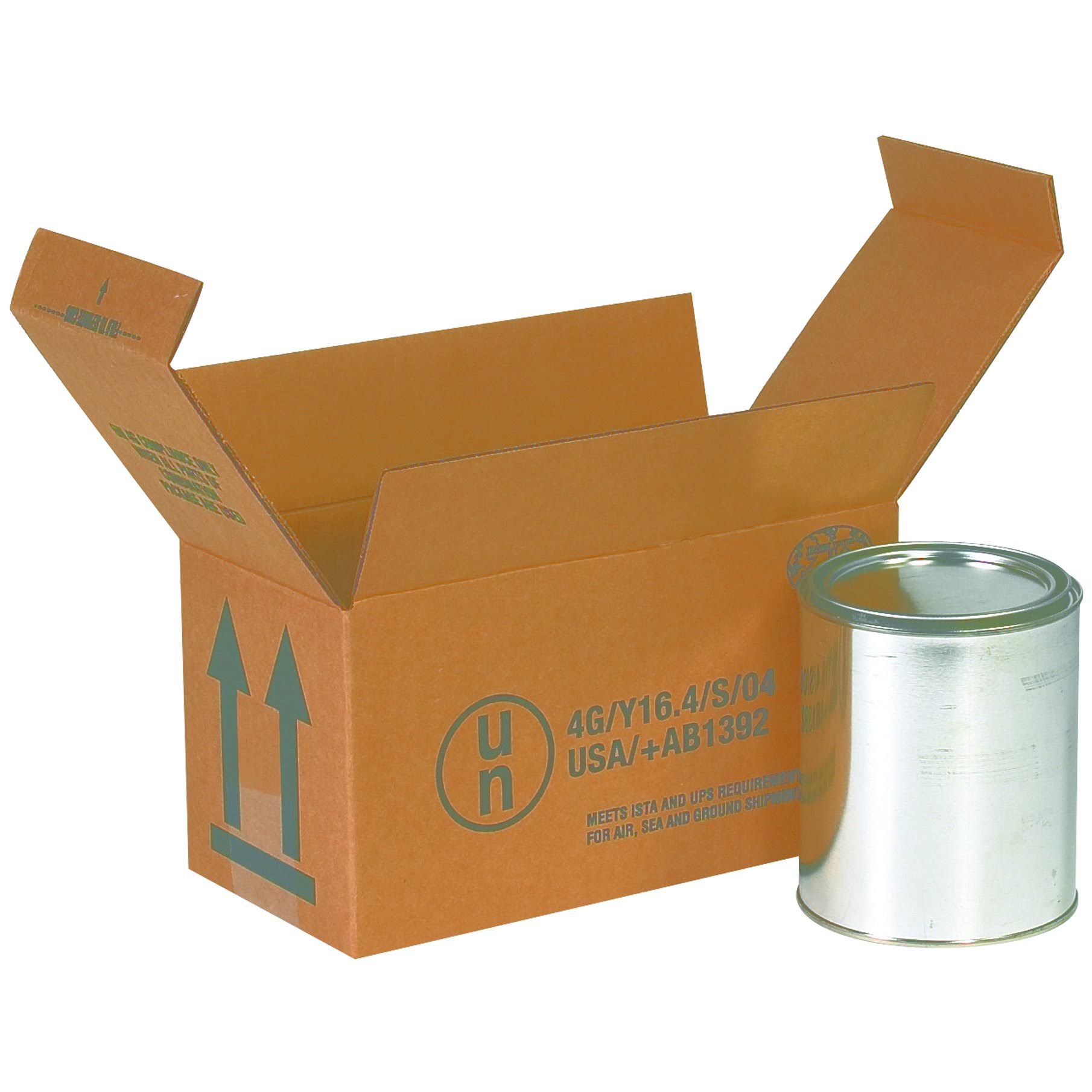 9 1/2 x 4 5/8 x 5x22 2 - 1 Quart Haz Mat Boxes P741656