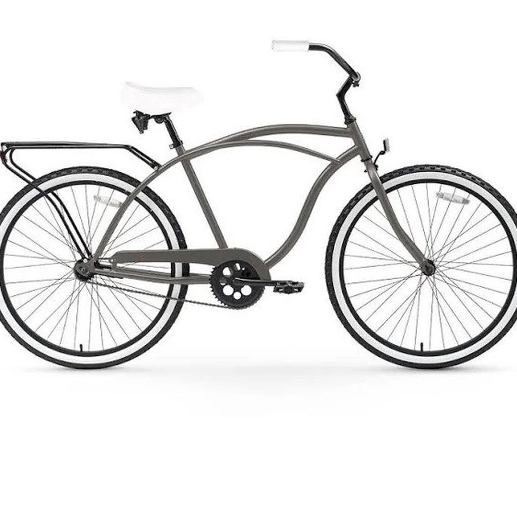 Matte Grey Single Speed Cruiser Bicycle N790