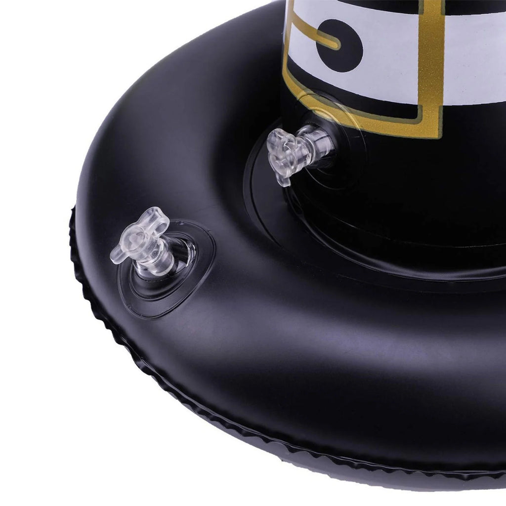 11 Pack Halloween Inflatable Witch Hat Ring Toss Game Set with Plastic Ring Toss and Inflatable Witch Hats D7241