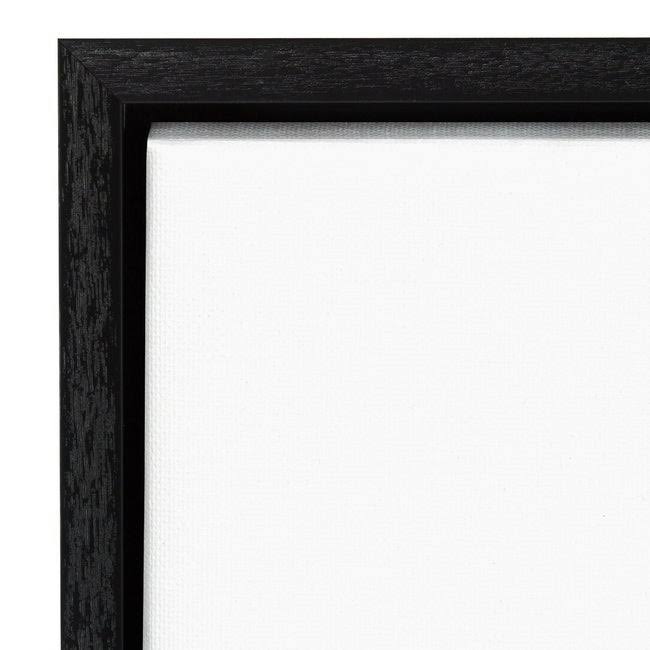 Canvas Art Framed White Shadow Black W254208
